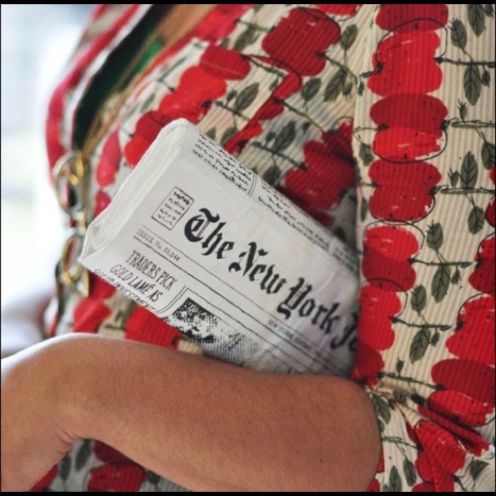 Kate Spade Newspaper Journal Clutch Bag